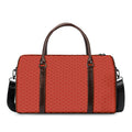 Red Japanese Wave Pattern Print Duffel Bag