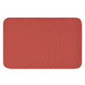 Red Japanese Wave Pattern Print Indoor Door Mat