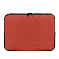 Red Japanese Wave Pattern Print Laptop Sleeve