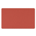 Red Japanese Wave Pattern Print Polyester Doormat
