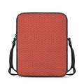 Red Japanese Wave Pattern Print Rectangular Crossbody Bag