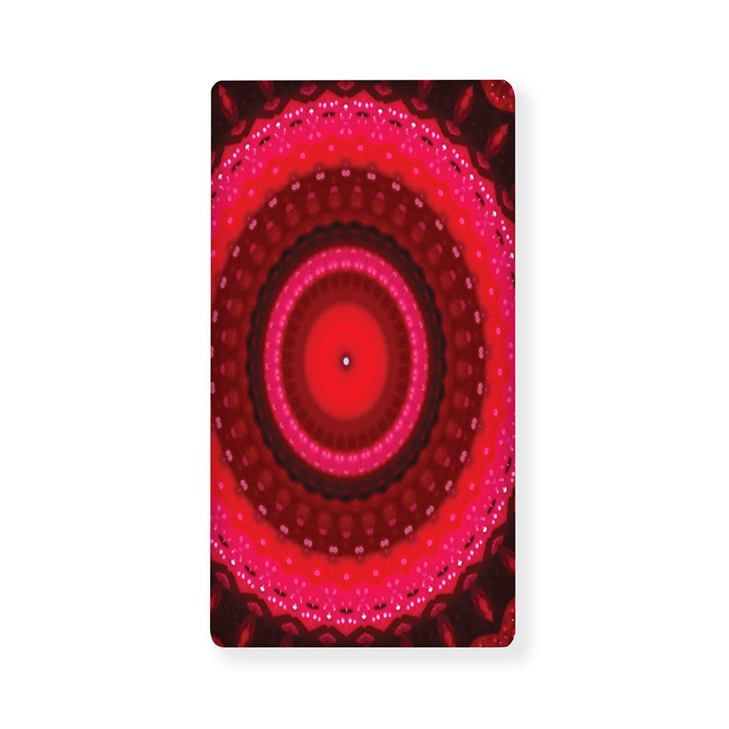 Red Kaleidoscope Print Baby Crib Sheet