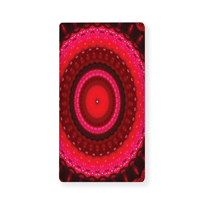 Red Kaleidoscope Print Baby Crib Sheet