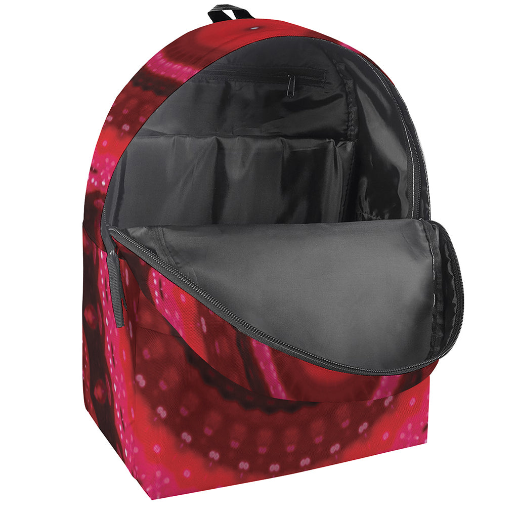 Red Kaleidoscope Print Backpack