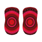 Red Kaleidoscope Print Bar Stool Covers