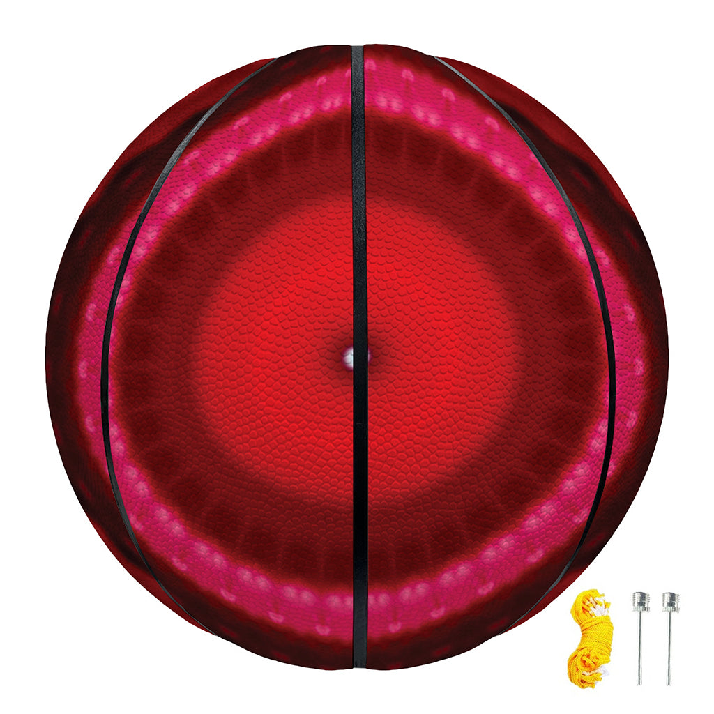 Red Kaleidoscope Print Basketball