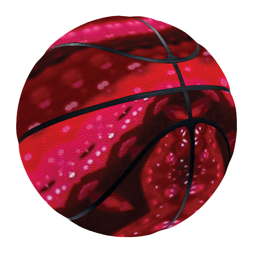 Red Kaleidoscope Print Basketball