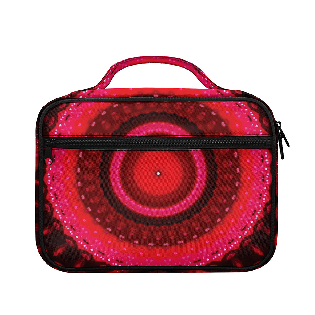 Red Kaleidoscope Print Briefcase Bible Bag