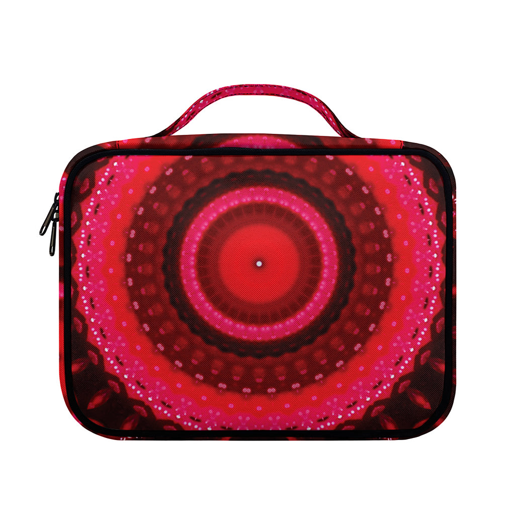 Red Kaleidoscope Print Briefcase Bible Bag
