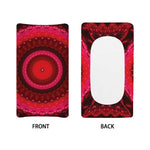 Red Kaleidoscope Print Changing Pad Cover
