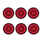 Red Kaleidoscope Print Coaster Set