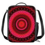 Red Kaleidoscope Print Crossbody Lunch Bag