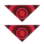 Red Kaleidoscope Print Dog Bandana