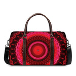Red Kaleidoscope Print Duffle Bag