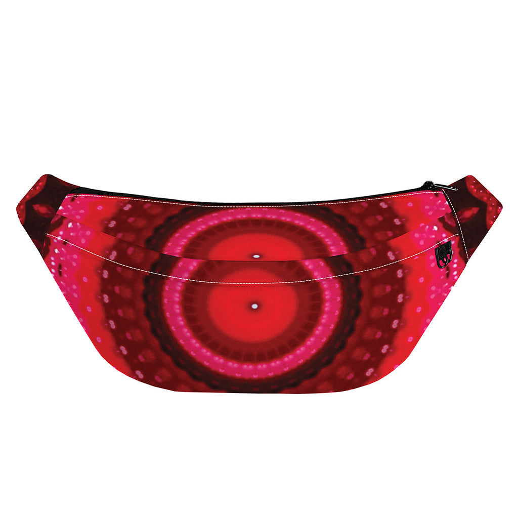 Red Kaleidoscope Print Fanny Pack