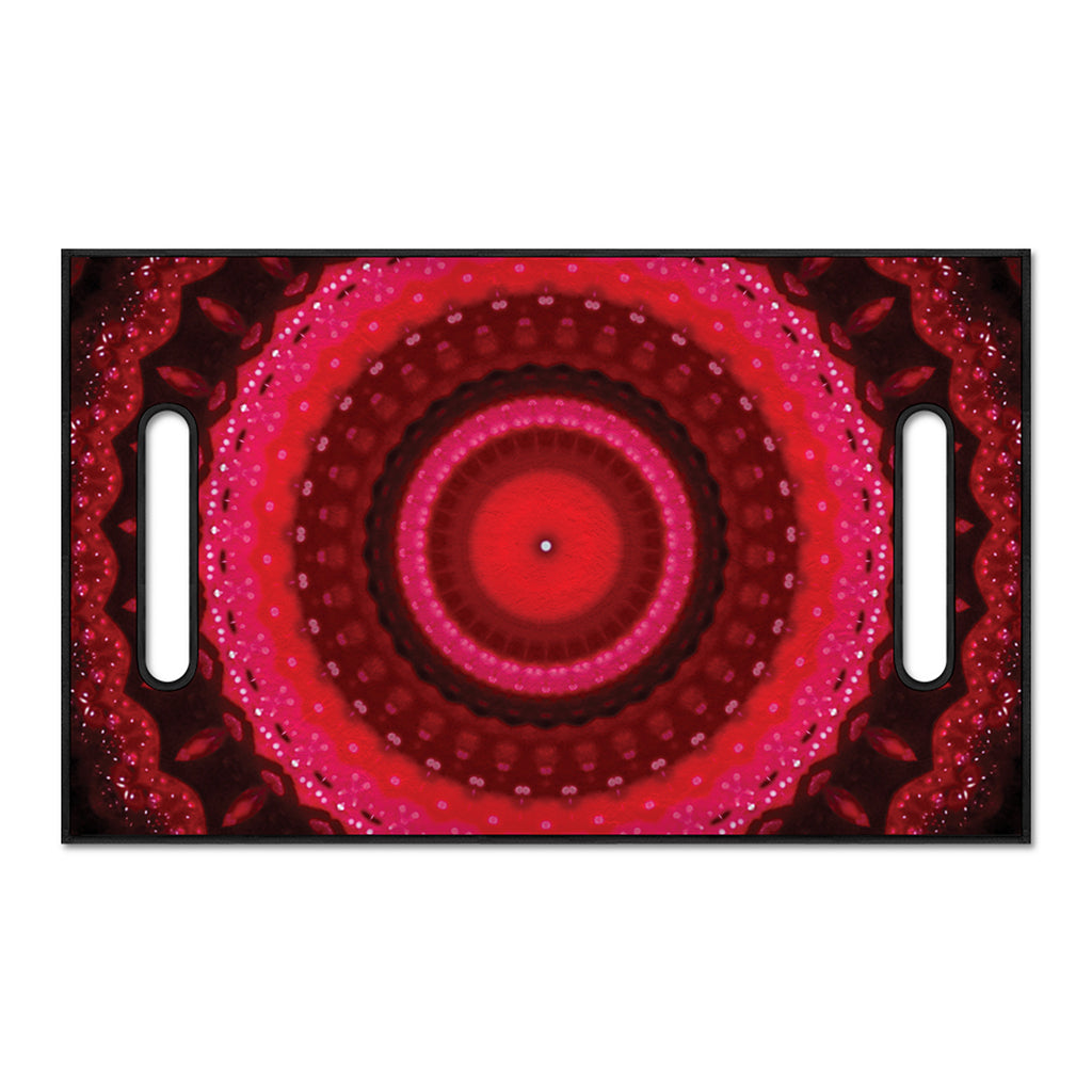 Red Kaleidoscope Print Golf Cart Seat Cover