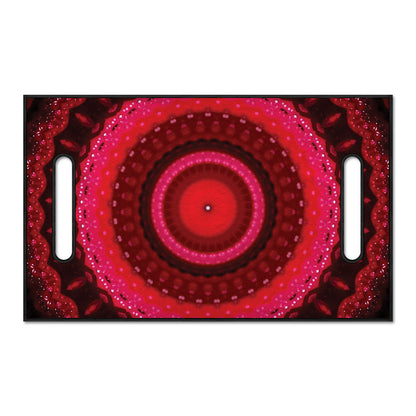Red Kaleidoscope Print Golf Cart Seat Cover