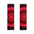 Red Kaleidoscope Print Handle Covers
