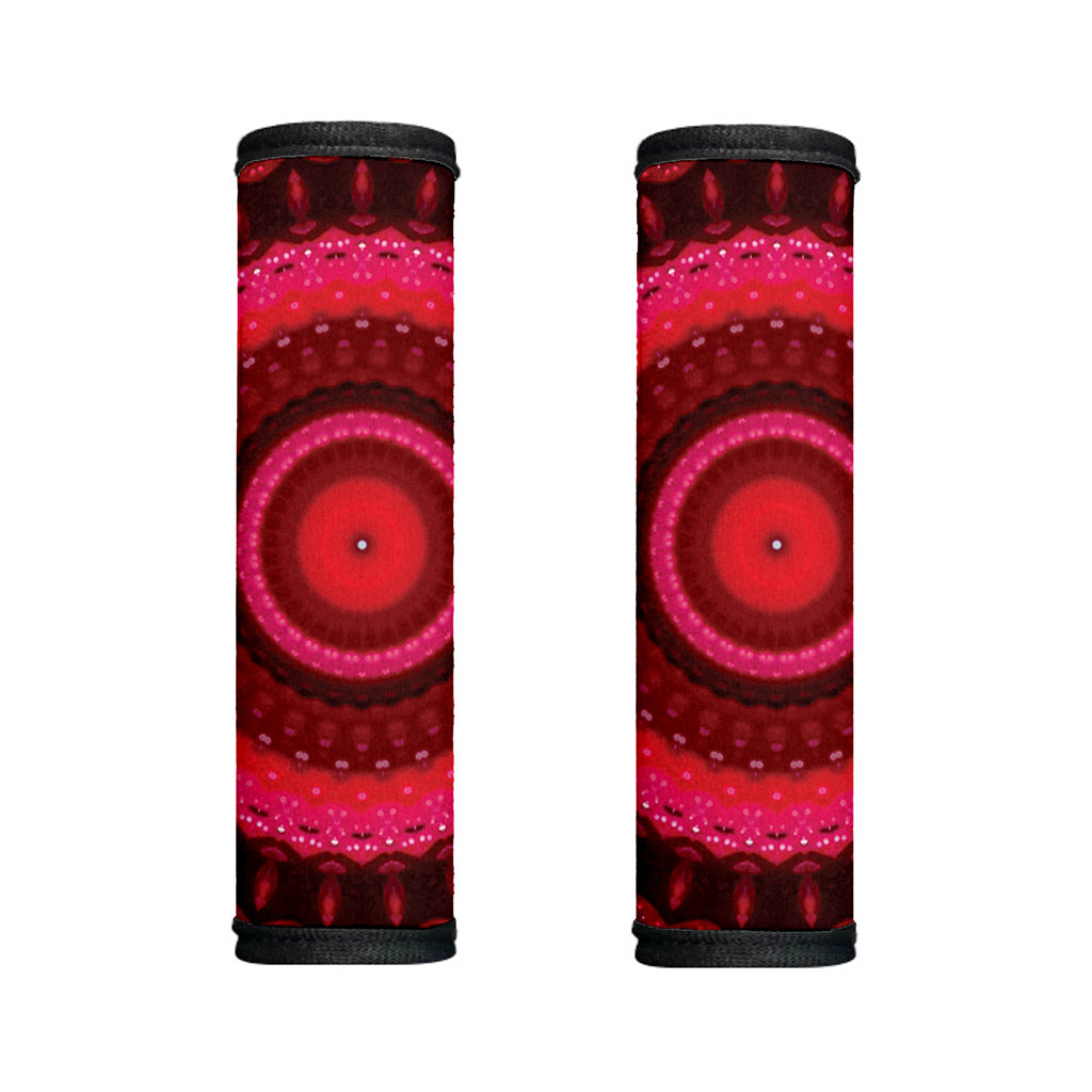 Red Kaleidoscope Print Handle Covers