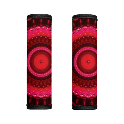 Red Kaleidoscope Print Handle Covers