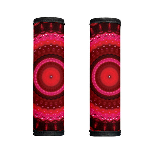 Red Kaleidoscope Print Handle Covers