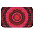 Red Kaleidoscope Print Indoor Door Mat