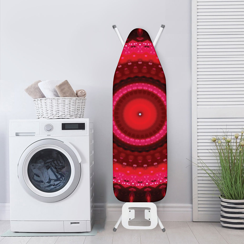 Red Kaleidoscope Print Ironing Board Cover