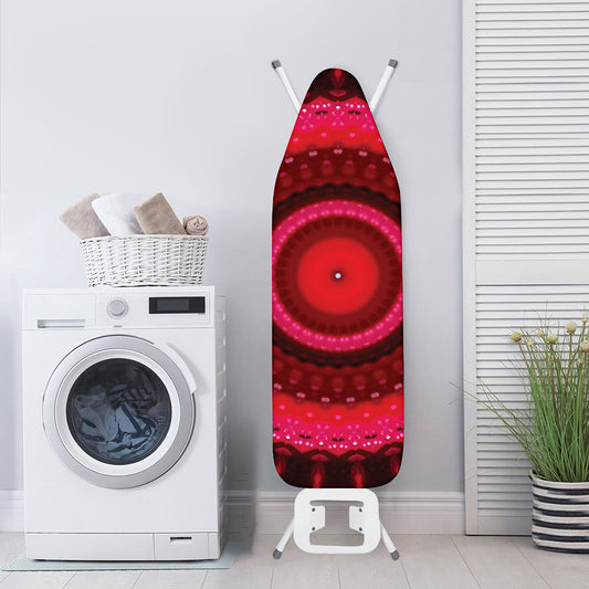 Red Kaleidoscope Print Ironing Board Cover