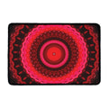 Red Kaleidoscope Print Kitchen Mat
