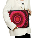 Red Kaleidoscope Print Laptop Sleeve