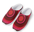 Red Kaleidoscope Print Mesh Casual Shoes