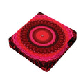 Red Kaleidoscope Print Outdoor Seat Cushion Cover
