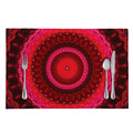 Red Kaleidoscope Print Placemat