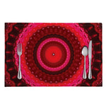 Red Kaleidoscope Print Placemat