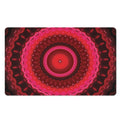 Red Kaleidoscope Print Polyester Doormat