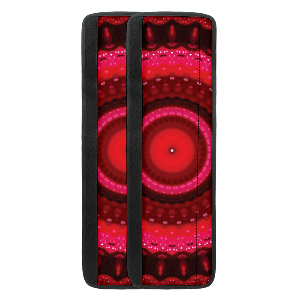 Red Kaleidoscope Print Refrigerator Handle Covers