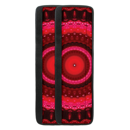 Red Kaleidoscope Print Refrigerator Handle Covers