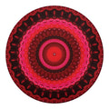 Red Kaleidoscope Print Round Blanket