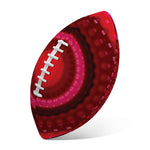 Red Kaleidoscope Print Rugby Ball