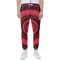Red Kaleidoscope Print Joggers