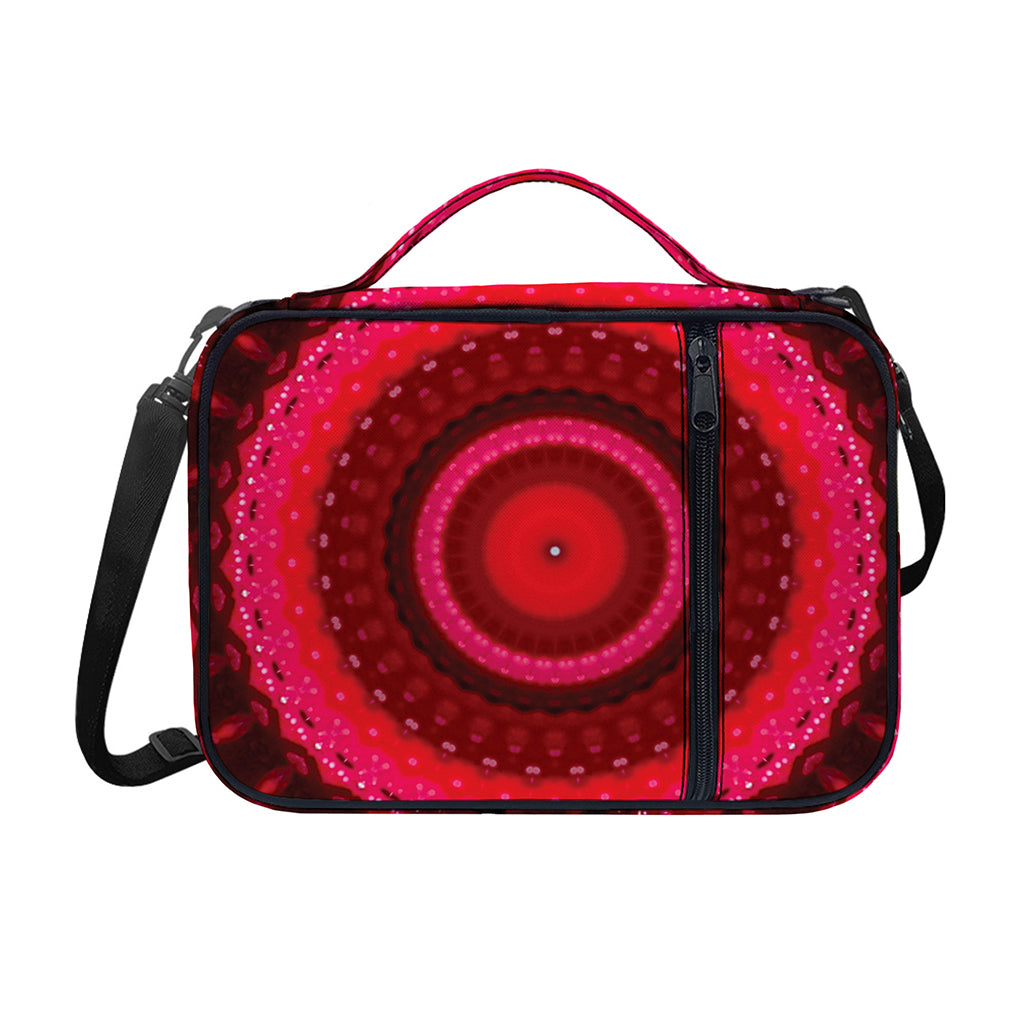 Red Kaleidoscope Print Shoulder Strap Bible Bag