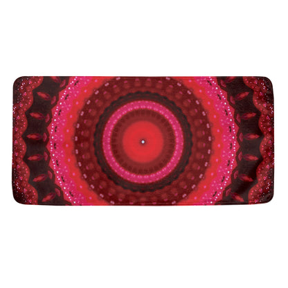 Red Kaleidoscope Print Towel