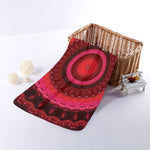 Red Kaleidoscope Print Towel