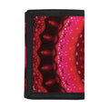 Red Kaleidoscope Print Trifold Wallet
