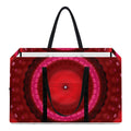 Red Kaleidoscope Print Utility Tote Bag