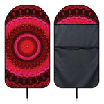 Red Kaleidoscope Print Waterproof Car Seat Cover