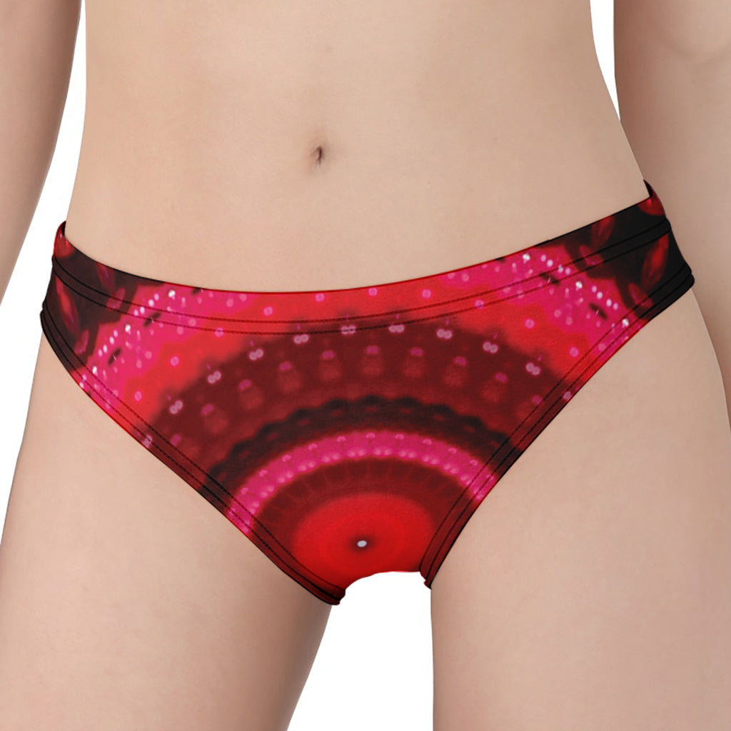 Red Kaleidoscope Print Women's Panties