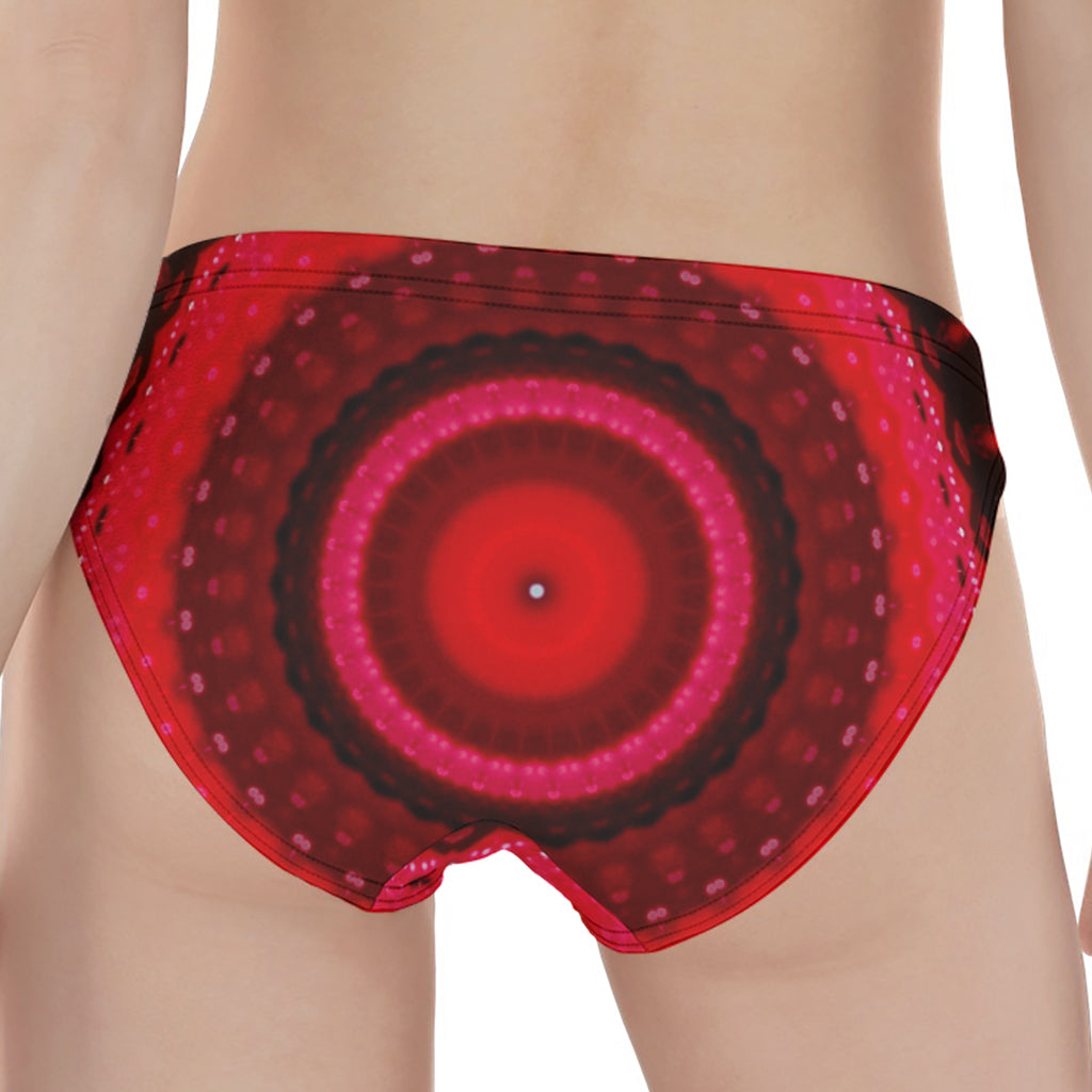 Red Kaleidoscope Print Women's Panties