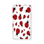 Red Ladybug Pattern Print Baby Crib Sheet