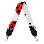 Red Ladybug Pattern Print Bag Strap